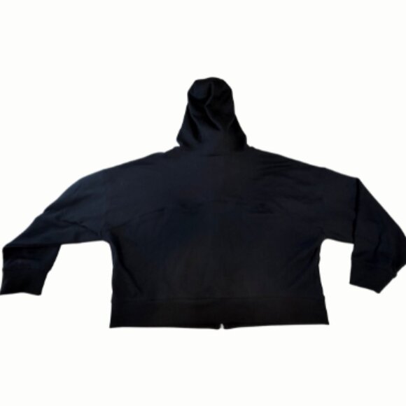 DKNY Cropped  Black  Zip Up Hoodie - Picture 3 of 8